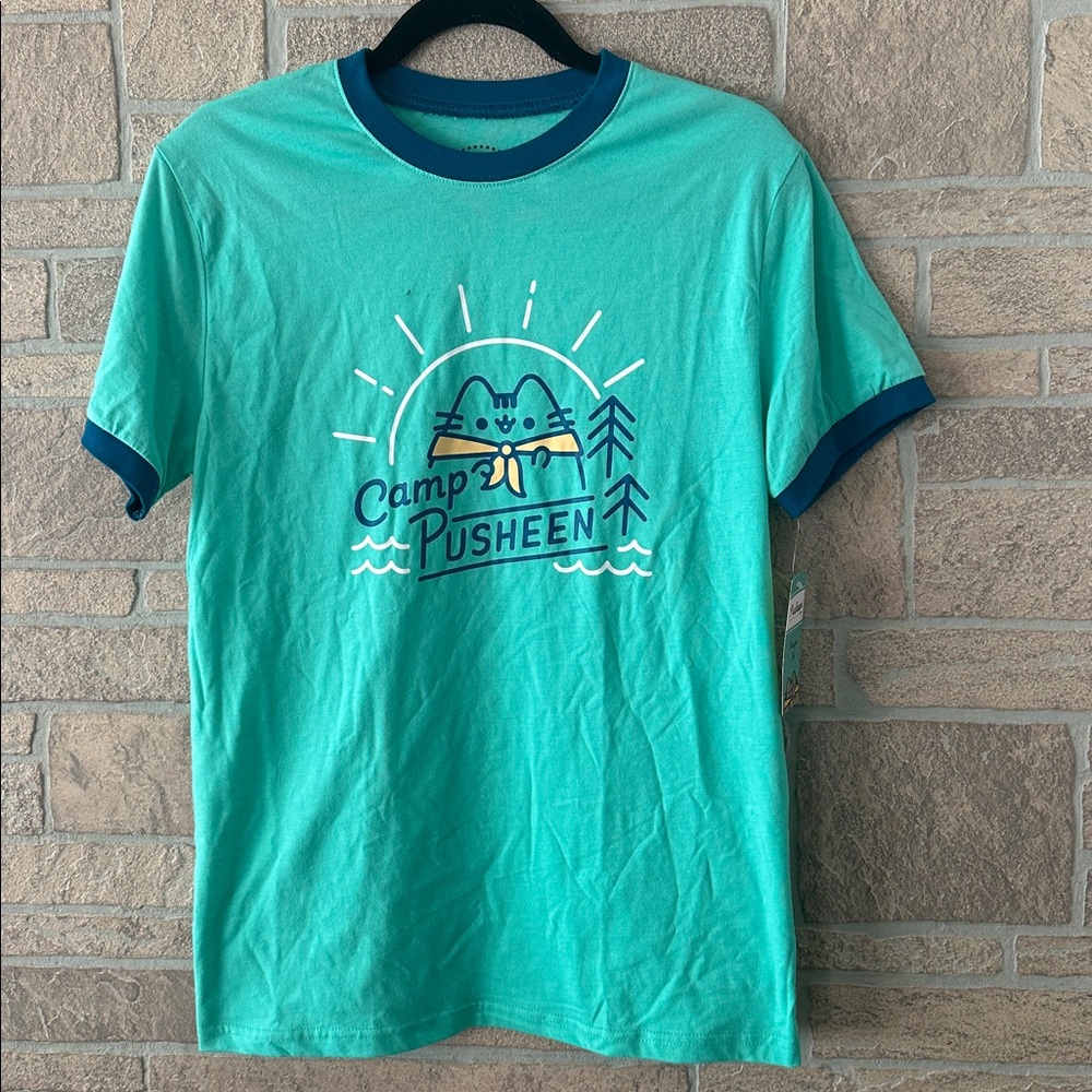 Camp Pusheen Ringer Tee — Adult Size XS (Brand New with Tags) Oversized
